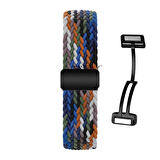 Sneezy Huawei Watch GT6 41mm İle Uyumlu FiberLink Manyetik Tokalı Kumaş Örgü Kordon