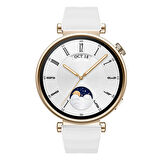 Sneezy Huawei Watch GT4 41mm İle Uyumlu SoftFlex Metal Tokalı Spor Silikon Akıllı Saat Kordonu