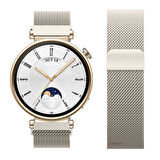Huawei Watch GT4 41mm Uyumlu Manyetik Milanese Loop Metal Kordon 