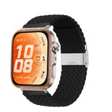 Huawei Watch Fit 5 Pro İle Uyumlu Metal Klipsli Solo Fiberlink Yumuşak Kumaş Örgü Kordon
