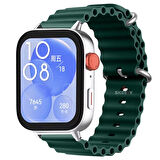 Huawei Watch Fit 3 İle Uyumlu Seaflex Ocean Tokalı Yumuşak Soft Silikon Kordon
