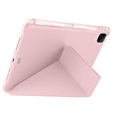 Apple iPad Pro 11 inç 3.Nesil M1 2021 Uyumlu Kılıf Üçgen Katlanabilir Kalem Şarj Bölmeli Kılıf