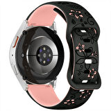 Huawei Watch GT5 41mm Uyumlu FloraFlex Çiçek Desenli Yumuşak Soft Silikon Kordon