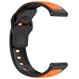 Huawei Watch GT5 46mm ve GT5 46mm İle Uyumlu Çift Renkli Spor Silikon Kordon Nefes Alabilir Konforlu