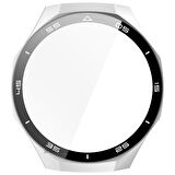 Huawei Watch GT5 Pro 46mm Kasa Uyumlu Kılıf Sert PC Kasa ve Ekran Koruyucu Kılıf