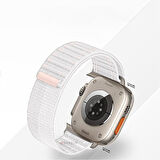 Apple Watch Uyumlu 44 45 46mm Utra 49mm Fabric Spor Yumuşak Kumaş Kordon Seri 2 3 4 5 6 Se 7 8 9 10