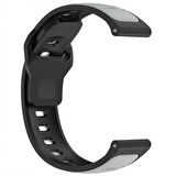 Huawei Watch GT5 46mm ve GT5 46mm İle Uyumlu Çift Renkli Spor Silikon Kordon Nefes Alabilir Konforlu