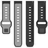 Huawei Watch GT5 46mm ve GT5 46mm İle Uyumlu Çift Renkli Spor Silikon Kordon Nefes Alabilir Konforlu