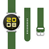 Huawei Watch GT5 Pro 42mm İle Uyumlu Yumuşak PureLux Soft Tokalı Silikon Kordon