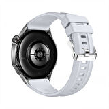 Huawei Watch Gt5 Pro 46mm İle Tam Uyumlu Kordon Metal Tokalı Yumuşak Silikon Kordon Kayış