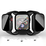 İOS Watch Series 7 8 9 45mm Uyumlu Hayalet PC Sert Kasa Ekran Koruycu 360 Güvenli Koruma
