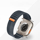 Apple Watch Uyumlu 44 45 46mm Utra 49mm Fabric Spor Yumuşak Kumaş Kordon Seri 2 3 4 5 6 Se 7 8 9 10