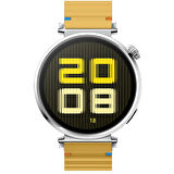 Huawei Watch GT5 41mm İle Uyumlu Dalga Desenli Tokalı Yumusaş Soft Silikon Kordon