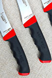 Soft Grip 3 Parça Mutfak Bıçak Seti Et Ekmek Sebze Meyve Bıçak ( No: 1-Y-S ) ( Abs Kaymaz Sap )