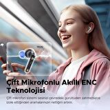 SoundPEATS Clear Beyaz Bluetooth Kulaklık, Kablosuz Kulak içi Kulaklık, Bluetooth 5.3, 40 Saat Oynatma