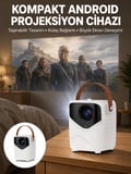 Projeksiyon Ev Sineması Bluetooth 4k HD Kaliteli Görüntü Kumandalı Yeni Nesil