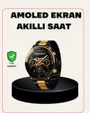 Amoled Akıllı Saat Manyetik Şarj GPS Destekli Spor ve Günlük Kullanım
