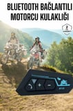 İnterkom Intercom Kask Kulaklık Bt22 Bluetooth Motosiklet Kulaklık 5.0 Bluetooth