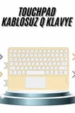 Android ve İOS Uyumlu Bluetooth Klavye Touchpad Slim Kablosuz Wifi Q Klavye