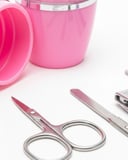 Tırnak Bakım Manikür Pedikür Seti 4 Parça Pembe Pratik Günlük Kullanım Yeni 