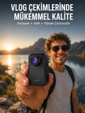 Vlog Seyahat ve Günlük Video Çekimleri İçin Mini Kamera Yeni Nesil