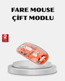Kablosuz Çift Modlu Mouse – Bluetooth 5.0 + 2.4GHz