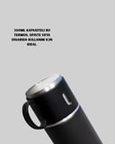 304 Çelik Termos Seti | 2 Bardaklı 500 ml Uzun Süre Isı Koruma