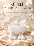 Yeni Nesil Küpeli Kablosuz Kulaklık Güçlü Bataryalı