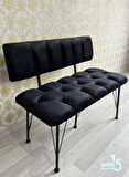 Metal Ayaklı Metal Alt Kasalı Sırtlı Bench & Puf 