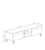 120 Cm Lik Mdf Tv Ünitesi Modüler Tv Sehpası