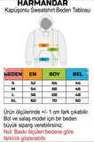 Studio Baskılı Unisex Gri Kanguru Cepli Kapüşonlu Sweatshirt Hoodie | XL