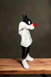 25 CM 3D baskı Sylvester figürü, Looney Tunes figür, çizgi film figürü