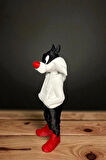 25 CM 3D baskı Sylvester figürü, Looney Tunes figür, çizgi film figürü