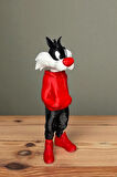 25 CM 3D baskı Sylvester figürü, Looney Tunes figür, çizgi film figürü