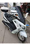 Sym Gts Evo 250 Ön cam 2006 2013 Model Yılı 63cm Siyah Renk 4mm 10cm daha Uzun