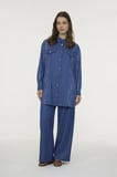 T-1663 LUMİRA TUNİK 42-48 Mavi Tunik