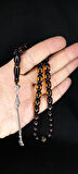 SÜRMELİ UÇAK CAMI TESBİH SARI-BORDO RENKLİ KAPSÜL KESİM T-353