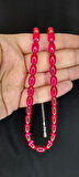ATEŞ KEHRİBAR TESBİH PEMBE RENKKAPSÜL KESİM T-378