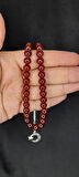 ÇUBUK KEHRİBAR TESBİH KAHVERENGİ RENK KÜRE KESİM T-388