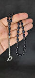 UÇAK CAMI TESBİH MAVİ-SİYAH SÜRMELİ BEYZİ KESİM T-425