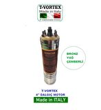 ORJİNAL İTALYAN 3 HP 220v Bronz Yağ Çemberli NSK Rulmanlı 4" Dalgıç Pompa Çıplak Motor
