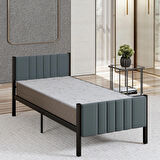 Lotus Metal Karyola 100x200 cm Antrasit Renk