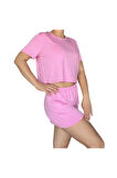T-Shirt Şort Örme Pijama Takımı