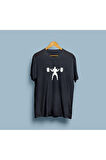 Oversize Squat Master tasarımlı unisex Gym / fitness T-shirt