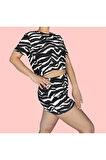 T-Shirt Şort Örme Pijama Takımı