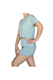 T-Shirt Şort Örme Pijama Takımı