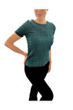 Gofreli Kısa KolluTexture Bluz