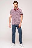 Erkek Bordo Slim Fit T-Shirt