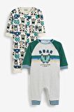 % 100 Pamuklu Green Tiger 2’li Tulum Set