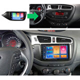 Kia Ceed Araç Multimedya Android Ekran Carplay Navigasyon Double Teyp 2+32 9" 12-19 Black BLUEWAY
